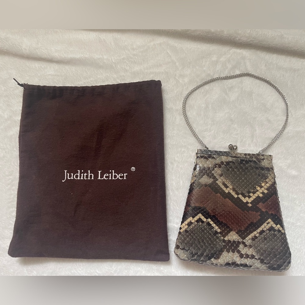 Judith Leiber Snakeskin Evening Bag
